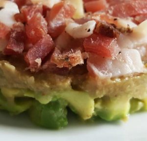 tartare di prosciutto crudo e avocado