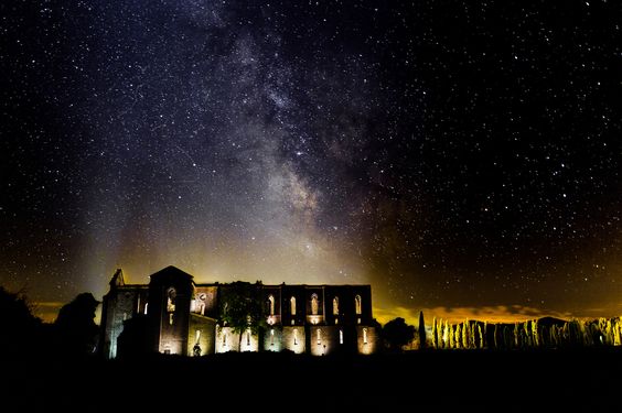 abbazia di san galgano by night