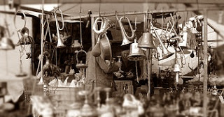 Bric-a-brac at Waterlooplein Flea Market - Amsterdam