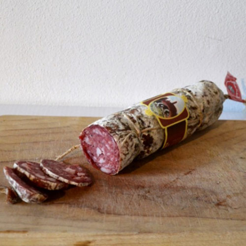 salame di cinta senese affettato