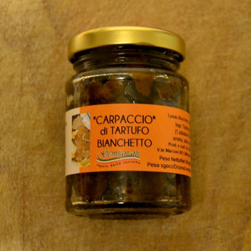 carpacio di tartufo bianchetto