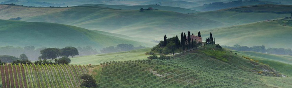 colline e pace in Toscana