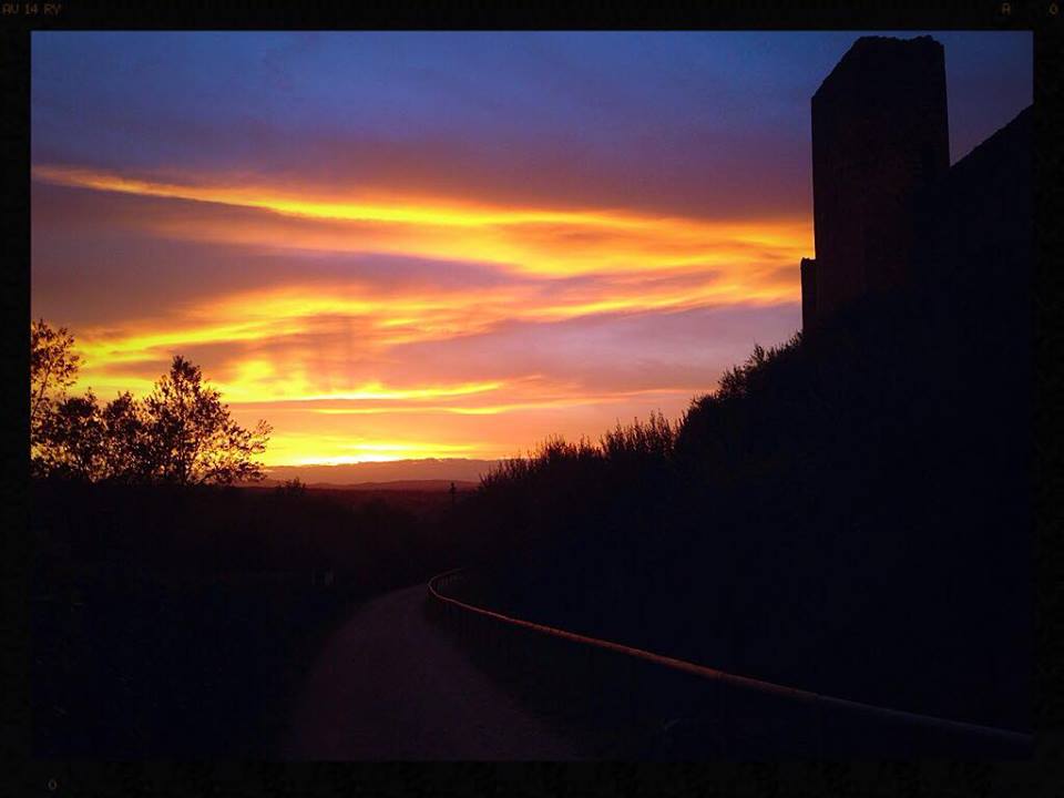 Monteriggioni al Tramonto. Foto di Nicola Micheli