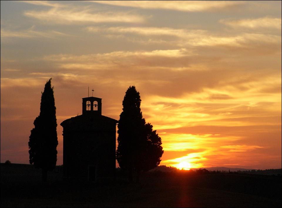 Tramonto toscano val d'orcia