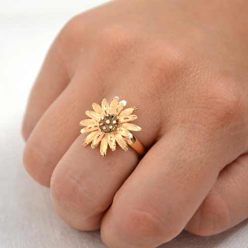 gioielli oro 18 kt margherita anello