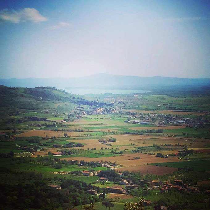 panorama dalle mura di Cortona di alessia vespa