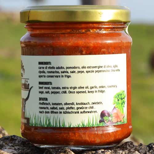sugo di carne classico da allevamento brado