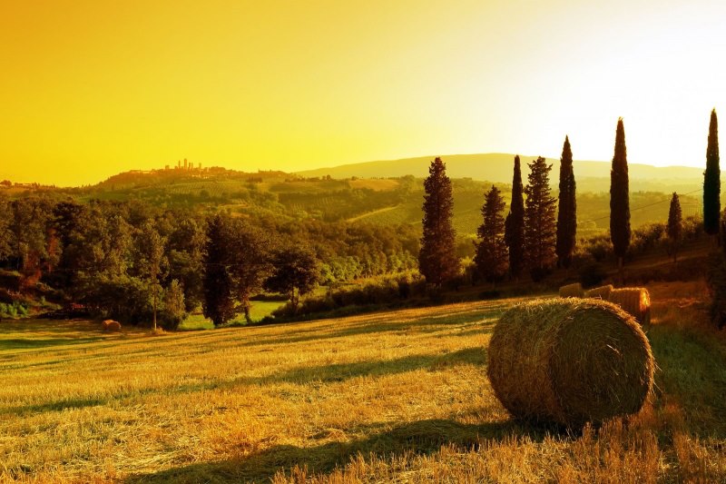 tramondo su San Gimignano