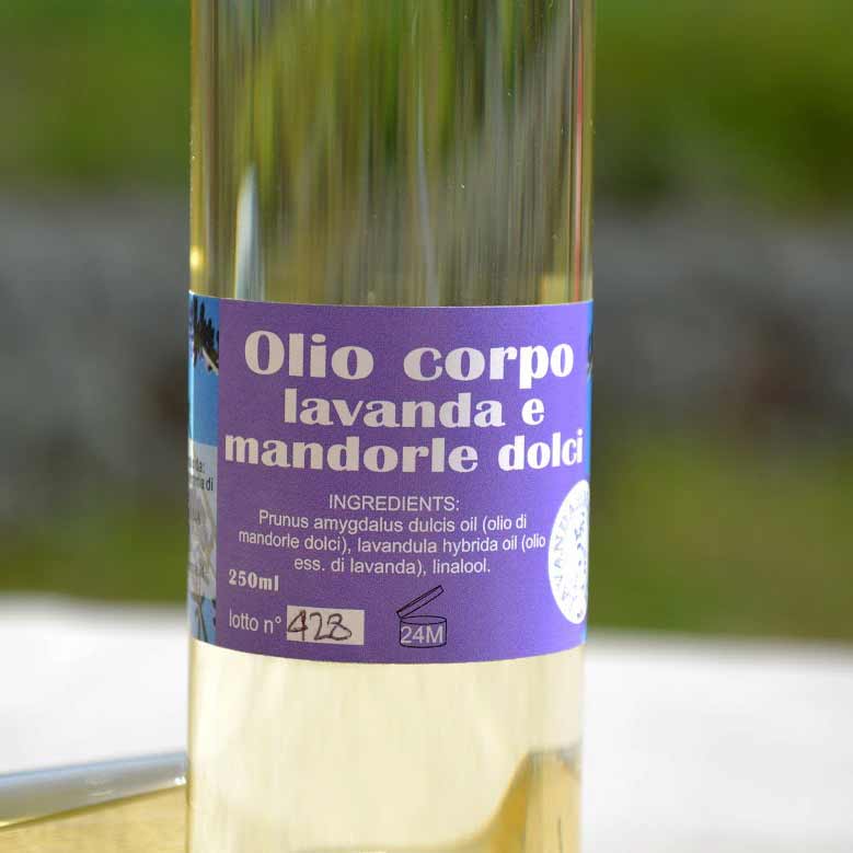 oilio di lavanda e argan primo piano