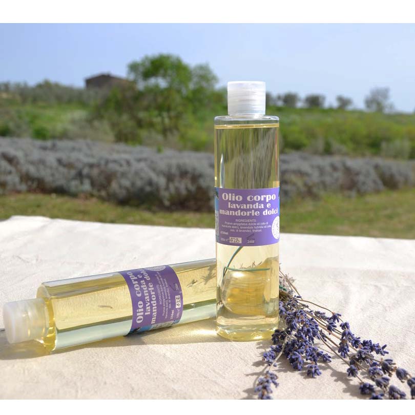 olio di lavanda e argan con lavanda