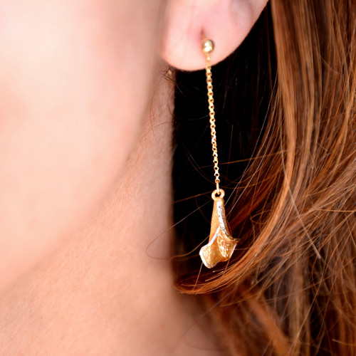 Orecchini in Oro a forma di Calla (5)