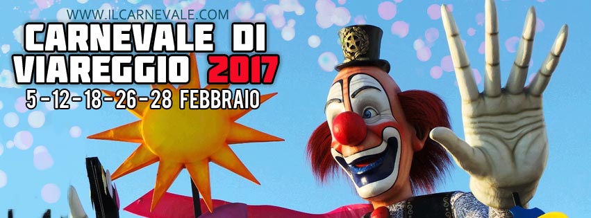 Festeggia insieme a noi il Carnevale di Viareggio 2017